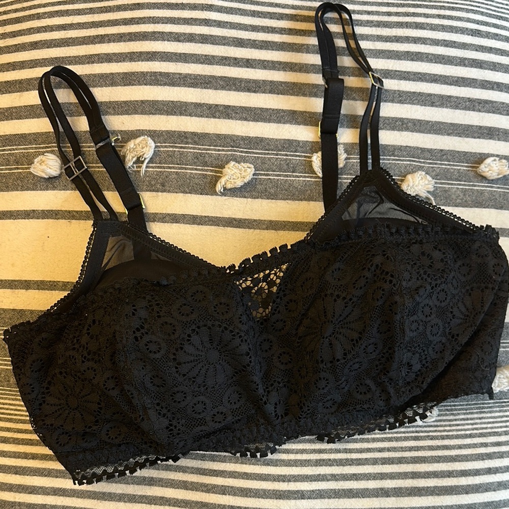Aerie Black Lace Bralette